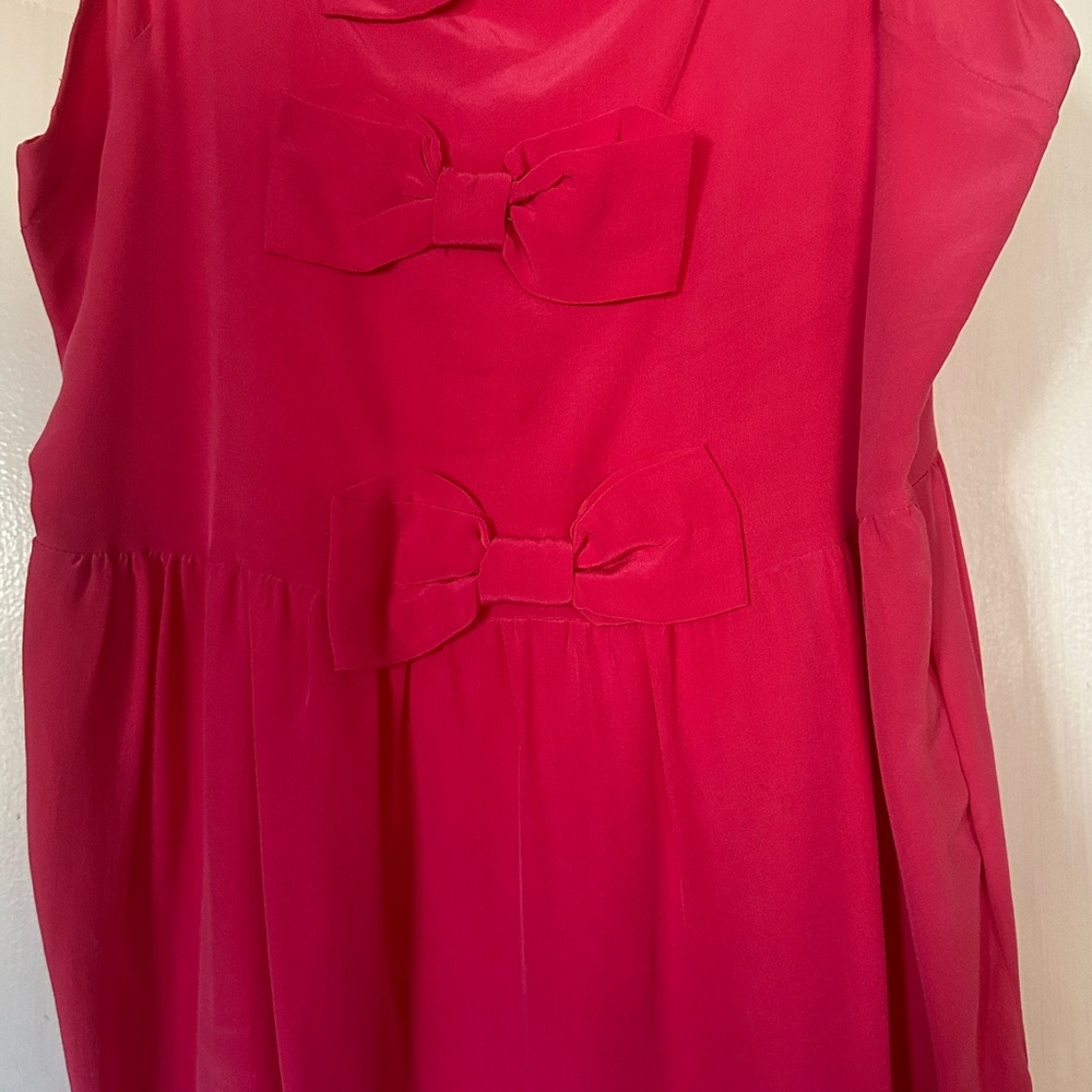 Sara Berman Fuchsia Silk Dress View 4